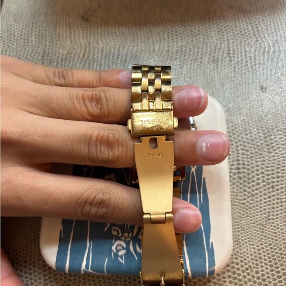 Fossil Gold-Tone Watch with Date Display - Picture 3 of 4